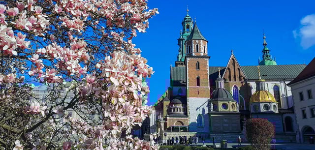 Ein Frühlingstag in Krakau – Polen wird am häufigsten als Zielland der Ausreisewilligen genannt