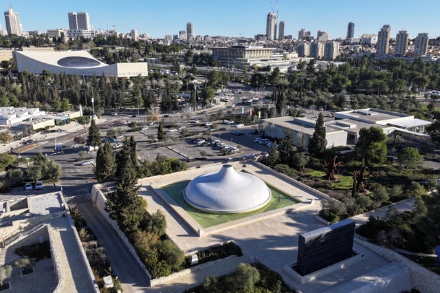 A drone view of Jerusalem with the Knesset, the Israeli parliament and the Israel Museum, in Jerusalem February 4, 2025. REUTERS/Ilan Rosenberg/File photo