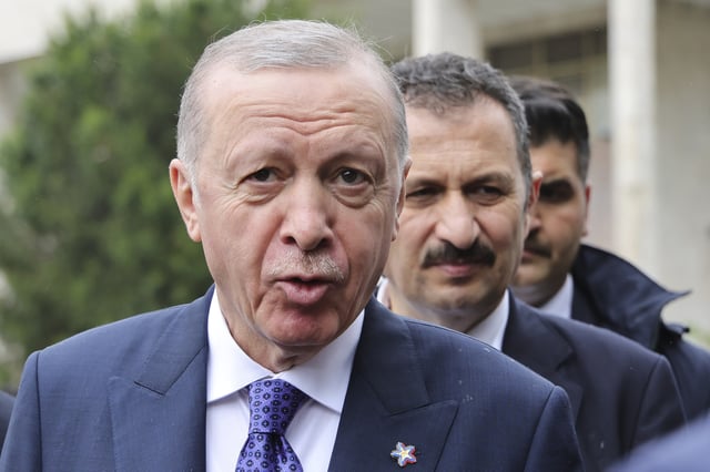 FILE - Turkish President Recep Tayyip Erdogan attends the European Political Community summit in Tirana, Albania, Friday, May 16, 2025. (AP Photo/Vlasov Sulaj,File)