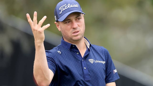 ORLANDO, FLORIDA - MARCH 05: Justin Thomas. ORLANDO, FLORIDA - MARCH 05: Justin Thomas of The United States prepares to hit a shot during the pro-am as a preview to the Arnold Palmer Invitational presented by Mastercard 2025 at Arnold Palmer Bay Hill Golf Course on March 05, 2025 in Orlando, Florida. (Photo by David Cannon/Getty Images)