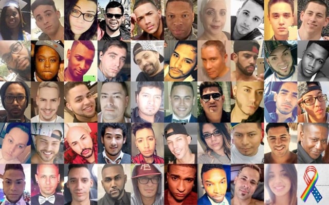 The 49 victims of the 2016 massacre. (Twitter)