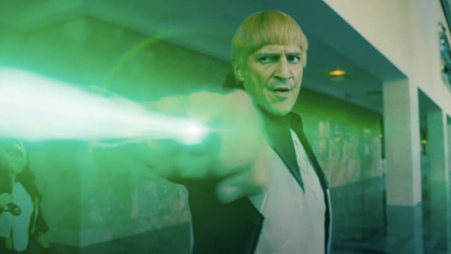 Guy Gardner using his Power Ring.