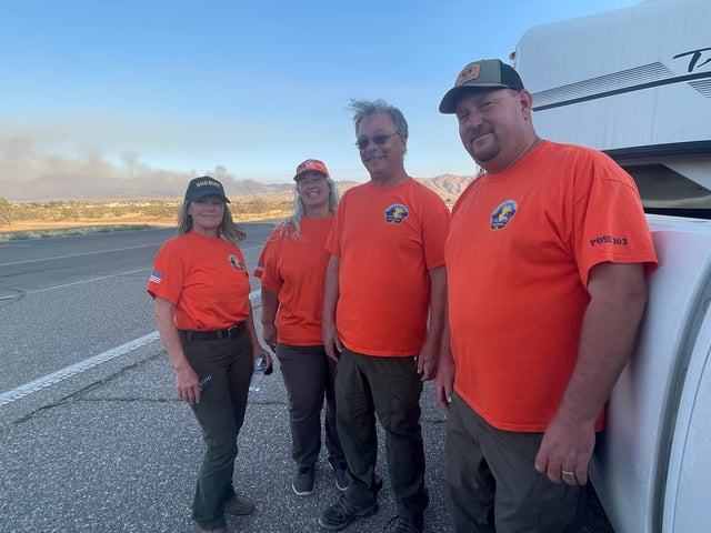 San Bernardino County Sheriff Phelan Posse 303 are prepared to help evacuees and their animals affected by the Ranch Fire, which was first reported on Tuesday June 6, 2025, in the area of Bowden Ranch Road and Roundup Way just south of Apple Valley.