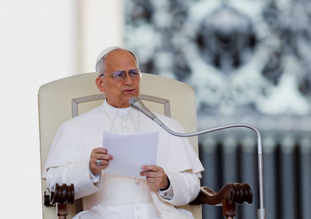 Pope Leo XIV holds general audience in St. Peter's Square, at the Vatican June 11, 2025. REUTERS/Remo Casilli/ File Photo