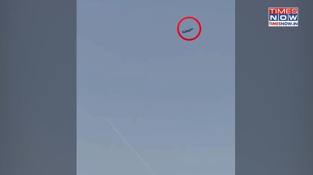 WATCH: Civilian Plane's Dramatic Close Shave As Houthi Missile Targeted At Israel Explodes Mid-air