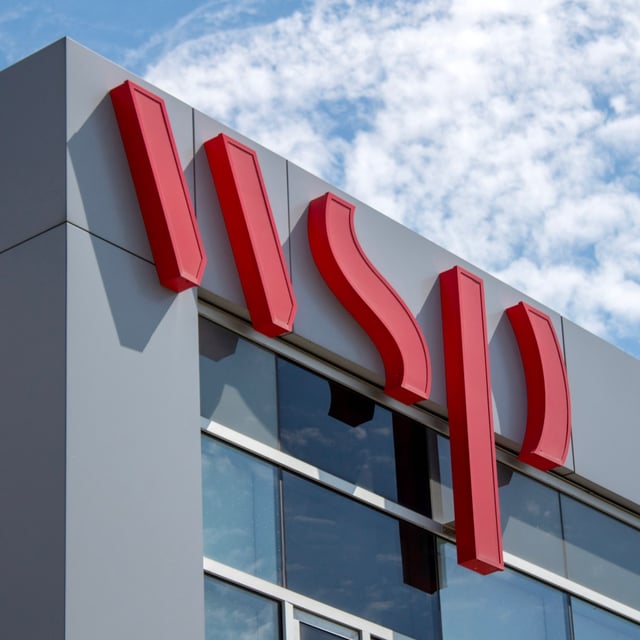 The WSP Global Inc. logo is seen in Toronto on Sunday, Sept. 1, 2024. THE CANADIAN PRESS/Sean Vokey