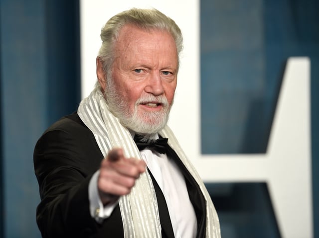 Jon Voight arrives at the Vanity Fair Oscar Party on Sunday, March 27, 2022, at the Wallis Annenberg Center for the Performing Arts in Beverly Hills, Calif. (Photo by Evan Agostini/Invision/AP)