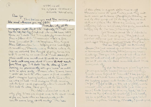John Lennon's letter to his future wife, Cynthia, could sell for up to £40,000 ($54,000) at auction.