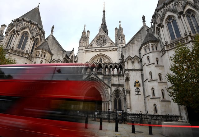 A general view of the Royal Courts of Justice, more commonly known as the High Court, in London, Britain, November 2, 2020.