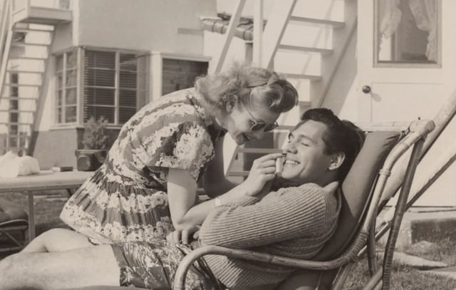 Desi Arnaz and Lucille Ball, seen here in an image from the documentary “Lucy and Desi,” directed by Amy Poehler. Writer Todd S. Purdum’s new book, “Desi Arnaz: The Man Who Invented Television,” was published on June 3, 2025, and tells the story of the “I Love Lucy” stars life and career from the less-reported point of view of Arnaz. (Courtesy of Desilu, too)