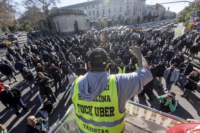 Tito Álvarez, portavoz de Élite Taxi, en una imagen de 2023