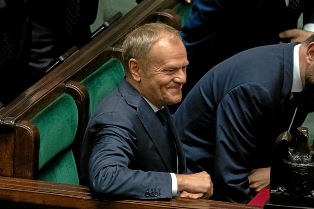 Donald Tusk lors du vote de confiance à la Diète ce mercredi 11 juin.
