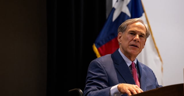 Gov. Greg Abbott speaks to law enforcement officials during a Southern Border Coalition event in Austin on April 29, 2025.