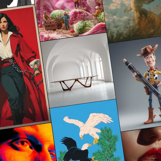 Section of Midjourney's 'Explore' page