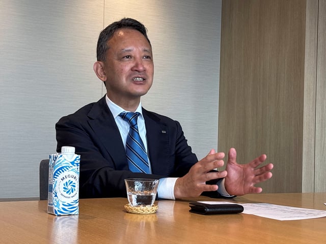 JERA Chairman and Global CEO Yukio Kani talks during an interview with Reuters in Tokyo, Japan, June 9, 2025. REUTERS/Kentaro Okasaka