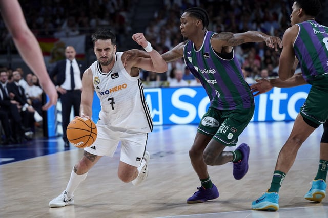 Campazzo, durante el Real Madrid-Unicaja.