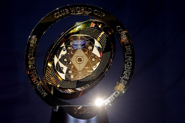 Soccer Football - Club World Cup - Draw - Miami, Florida, United States - December 5, 2024, General view of the Club World Cup trophy after the draw REUTERS/Brian Snyder/File Photo