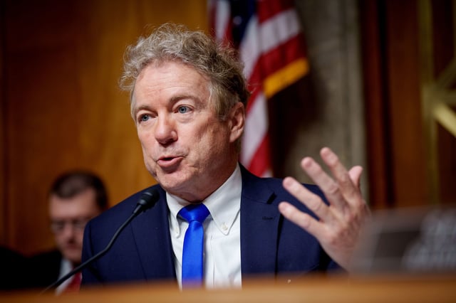 Sen. Rand Paul (R-KY) on Capitol Hill on January 15, 2025, in Washington, DC.