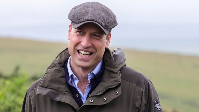 William at Wistman’s Wood on Dartmoor in 2023. The Duchy of Cornwall owns more than a quarter of the national park in Devon