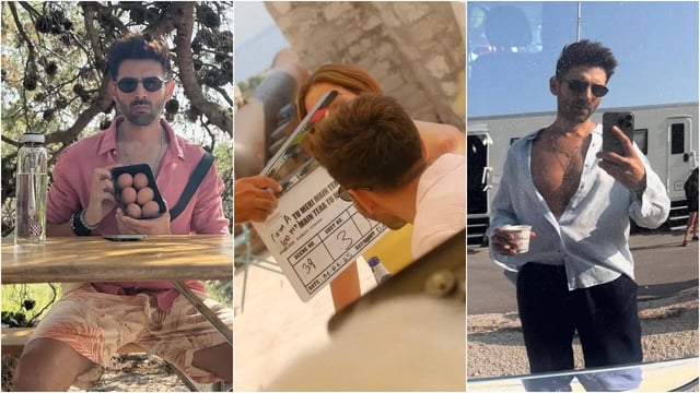 Kartik Aaryan Drops Unseen BTS Pics From Tu Meri Main Tera Main Tera Tu Meri Sets In Croatia