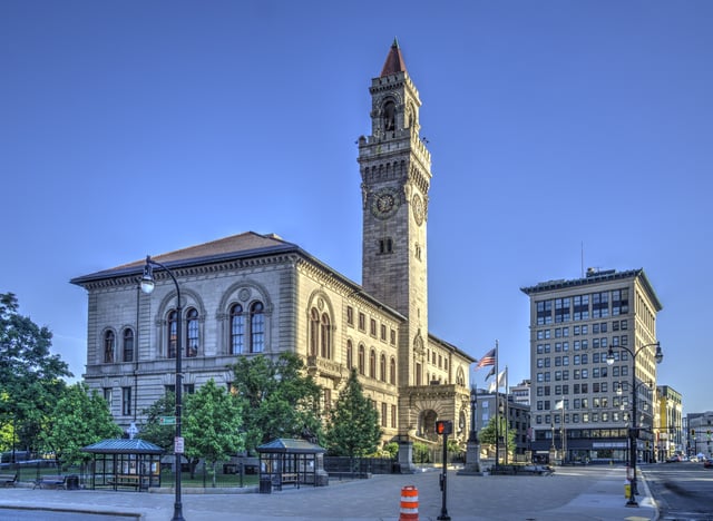 Worcester City Hall in Massachusetts