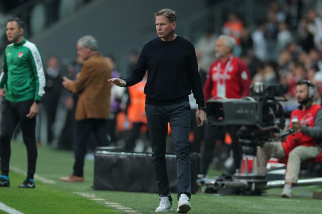 Markus Gisdol während eines Spiels in der türkischen Liga zwischen Besiktas und Samsunspor