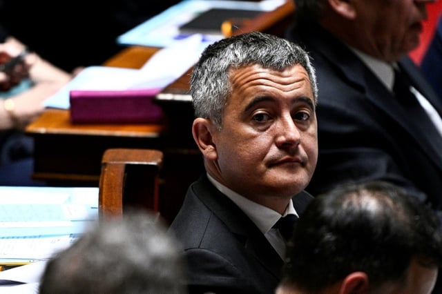 Le ministre de la Justice Gérald Darmanin le 20 mai 2025 à l'Assemblée nationale à Paris