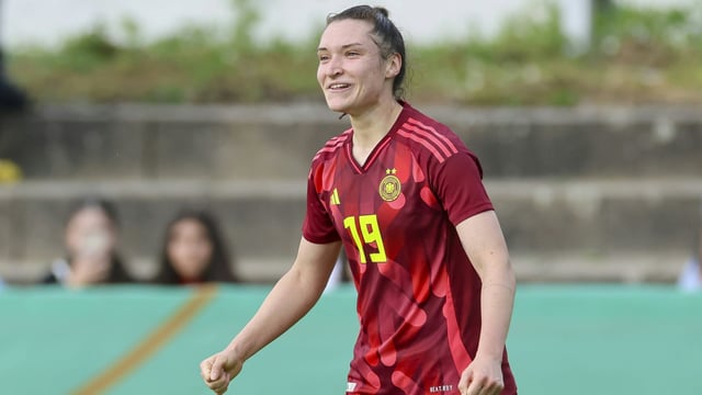 Weidauer im Einsatz für die U23-Nationalmannschaft