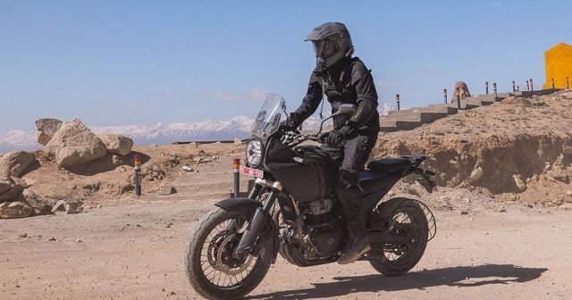 The upcoming Himalayan is expected to feature a 750cc engine, while retaining most of the current Himalayan 450's classic styling