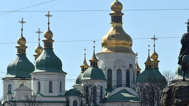 La cathédrale Sainte-Sophie bâtie durant la période de la Rus’ de Kiev, ici en 2019.