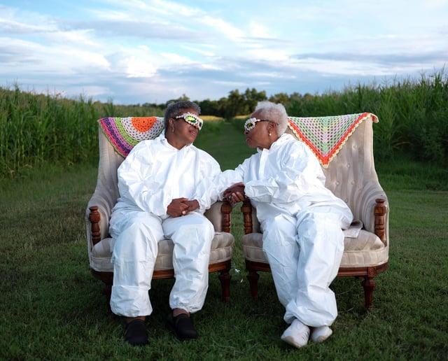 A still from filmmakers Charlyn Griffith-Oro and Jeannine Kayembe-Oro’s “The Aunties,” which is part of the 2025 International Queer Women of Color Film Fest at the Presidio Theatre in San Francisco. 