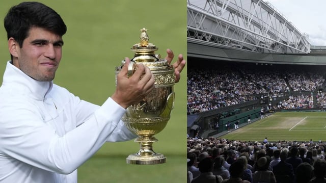 Carlos Alcaraz Wimbledon 2025 | Image: AP