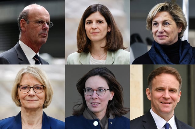 Eric Lombard, Clara Chappaz, Nathalie Delattre, Véronique Louwagie, Amélie de Montchalin et Marc Ferracci.