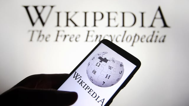 Auf dem Bild ist das Wikipedia-Logo zu sehen.