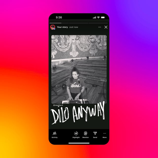 A new Instagram update will allow users to use a font that appears like the handwriting of Spanish musician Rosalía. The update will become available June 20, 2025.