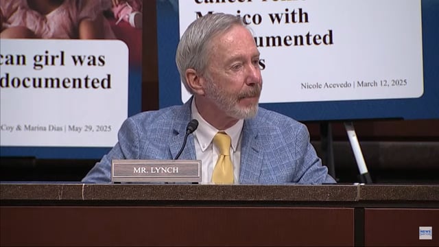 Stephen Lynch having a meltdown at a congressional hearing.