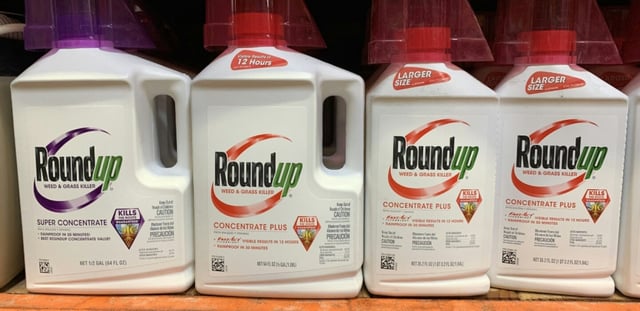 Des bouteilles d'herbicide Roundup dans un magasin en Californie, aux États-Unis, le 1er septembre 2019