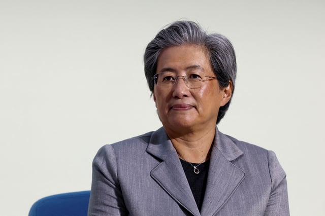 Lisa Su, CEO of AMD, attends the Artificial Intelligence (AI) Action Summit at the Grand Palais in Paris, France, February 10, 2025. REUTERS/Benoit Tessier/File Photo