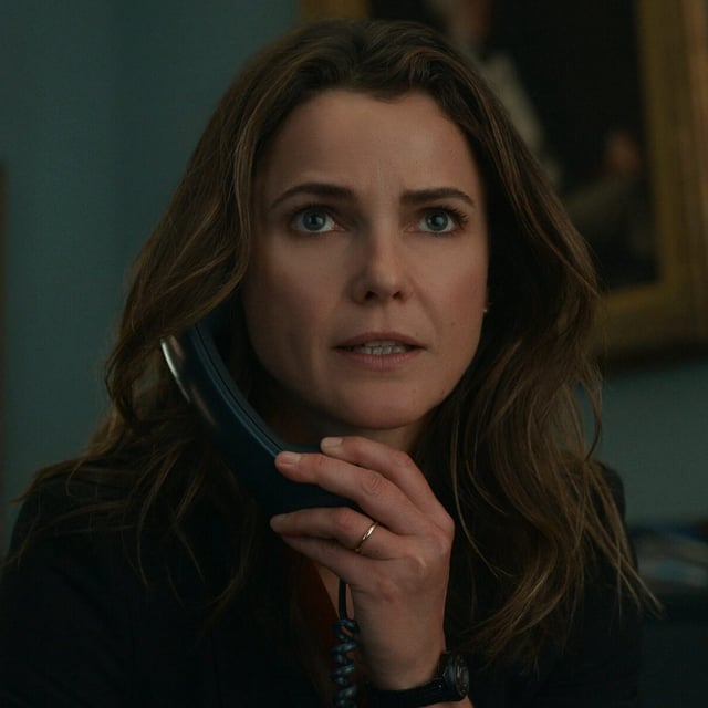Keri Russell as Kate Wyler in the Netflix series The Diplomat.