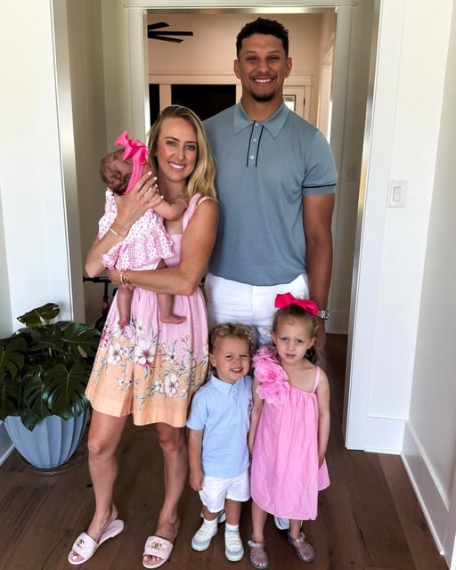 The Mahomes family on Easter 2025.