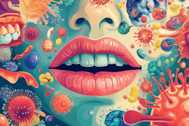 The researchers found that people with less diversity in their oral microbiomes were more likely to have symptoms of depression. Credit: Neuroscience News