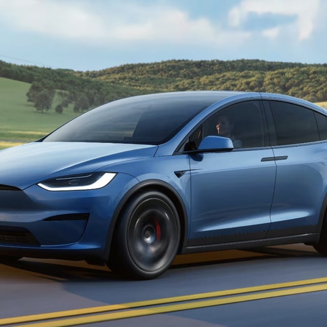 Tesla's new Model X: New color option, new wheels, higher price tag. 