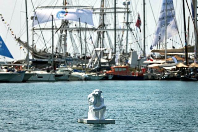 Le port de Nice, le 10 juin 2025, alors que la conférence de l'ONU sur les océans se tient sur les quais. 
