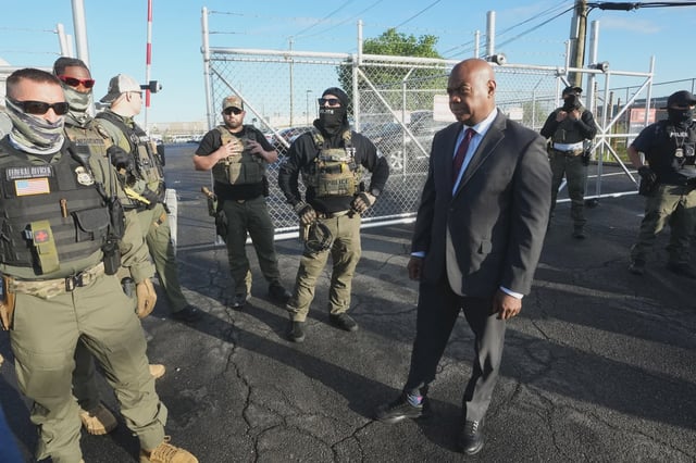 Newark Mayor Ras Baraka is raising concerns about conditions at an ICE facility.