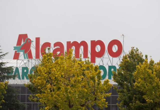 Cartel de Alcampo en uno de sus centros.