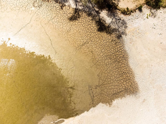La commune de Millas, dans les Pyrénées-Orientales, a été fortement touchée par la sècheresse en mai 2023. 