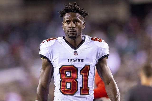 Antonio Brown on Oct. 14, 2021, in Philadelphia.