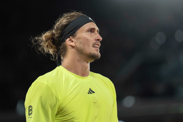 Jun 4, 2025; Paris, FR; Alexander Zverev of Germany during his match against Novak Djokovic of Serbia on day 11 at Roland Garros Stadium.  Mandatory Credit: Susan Mullane-Imagn Images/File Photo