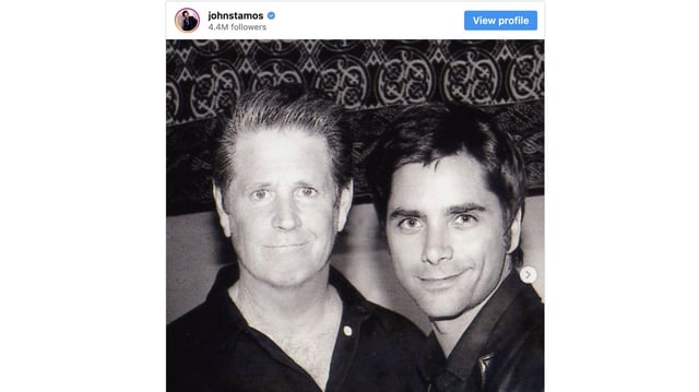 John Stamos gets emotional talking about Brian Wilson.