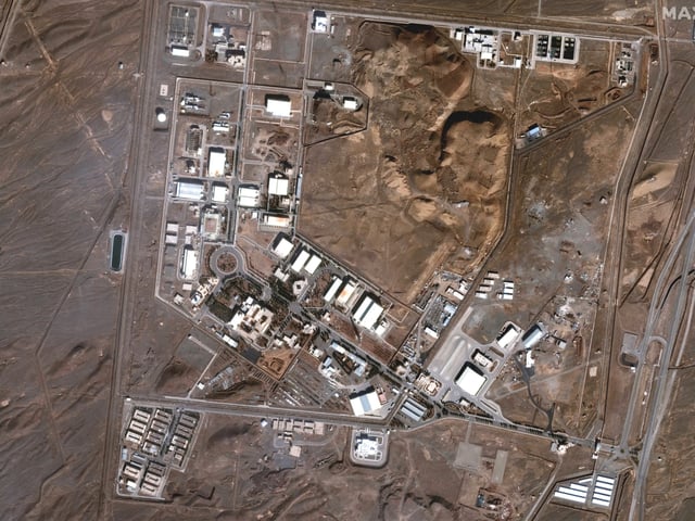 Die iranische Atomanlage Natanz auf einem Satellitenbild aus dem Januar 2025